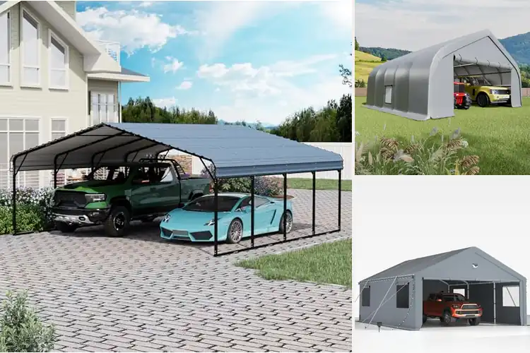Detailed view of Best 20 X 20 Carport Shelters