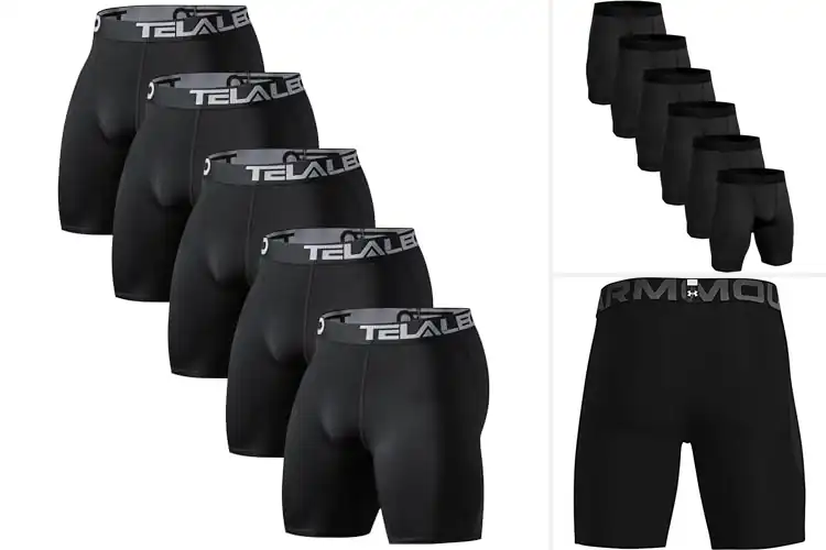 Detailed view of Best All Sport Compression Shorts