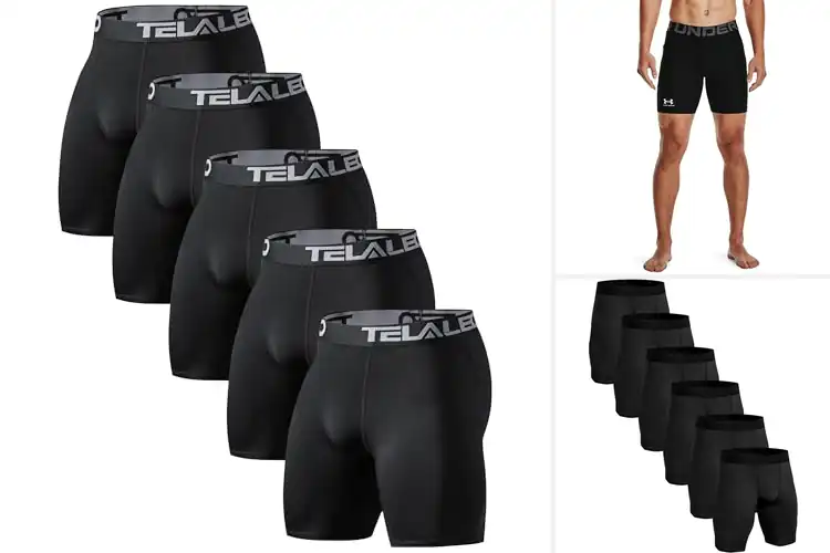 Detailed view of Best Athletic Compression Shorts