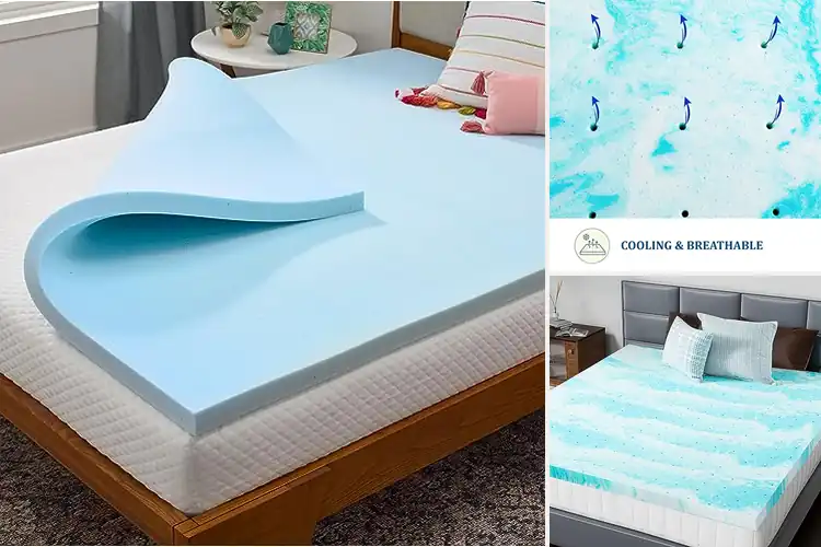 Detailed view of Best Cooling Gel Memory Foam Topper
