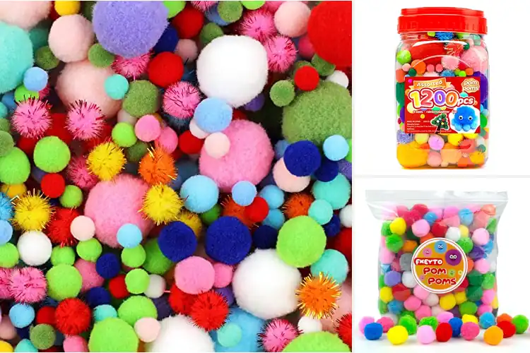 Detailed view of Best Craft Pompoms: Spark Creativity with Soft, Eco-Safe Fun