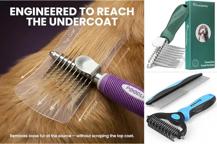 Detailed view of Best Dog Dematting Combs