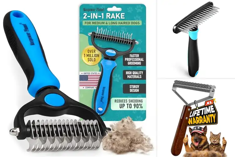 Detailed view of Best Dog Undercoat Rakes