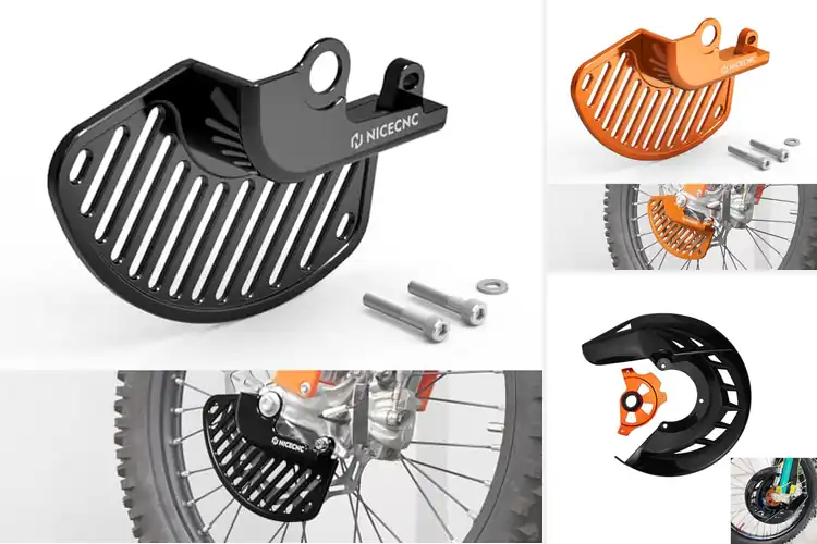 Detailed view of Best Front Disc Guards: Conquer Trails Safely