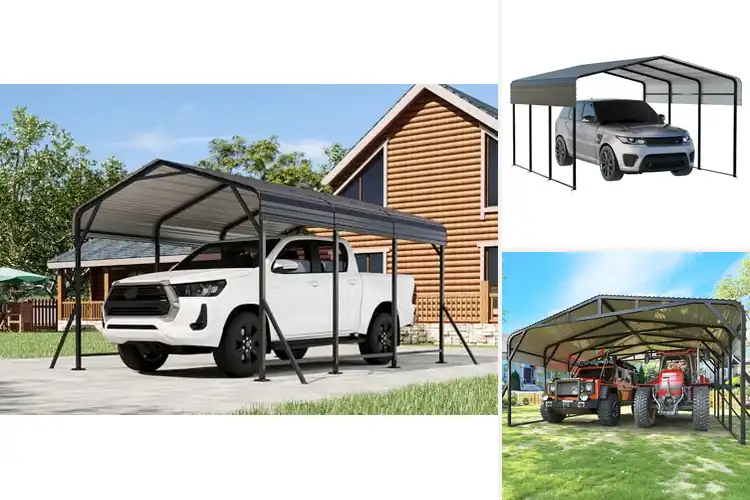 Detailed view of Best Galvanized Steel Roof Carports