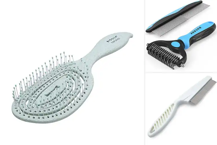 Detailed view of Best Gentle Detangling No Pull Pet Comb