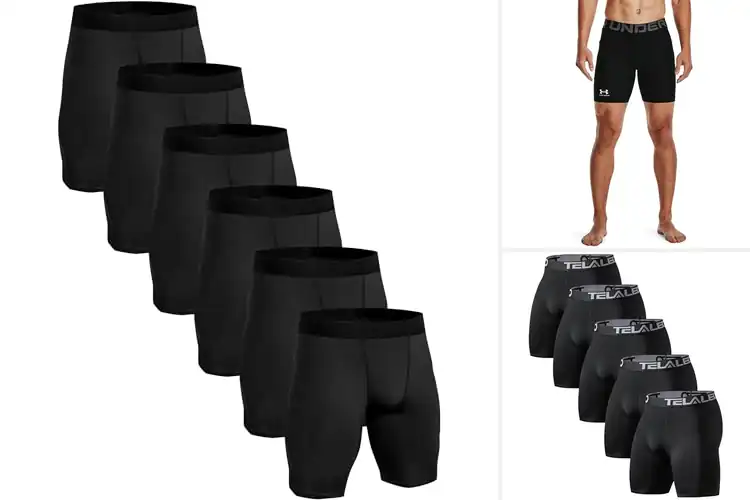 Detailed view of Best Gym Compression Shorts