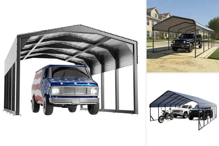 Detailed view of Best Heavy Duty Steel Carports