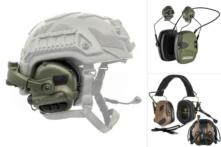 Detailed view of Best Helmet Shooting Earmuffs