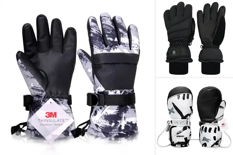 Detailed view of Best Kids Snowboard Gloves: Warm, Waterproof, and Fun