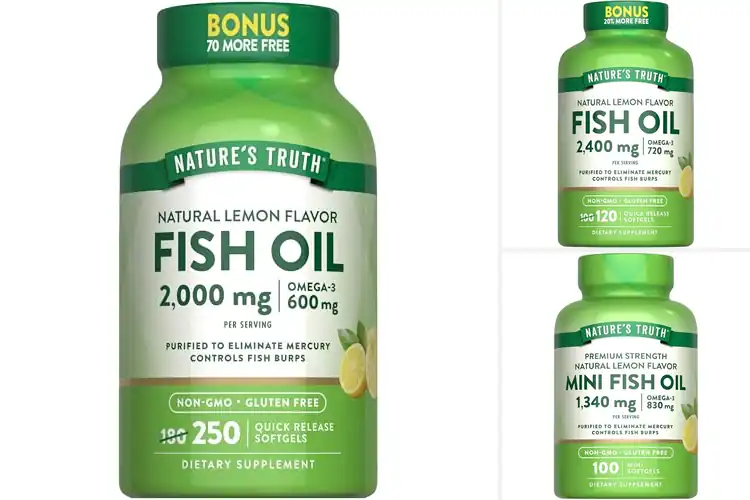 Detailed view of Best Lemon Flavor Fish Oil Softgels