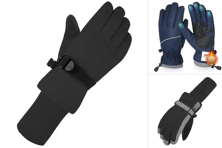 Detailed view of Best Long Cuff Snow Gloves For Weather Protection