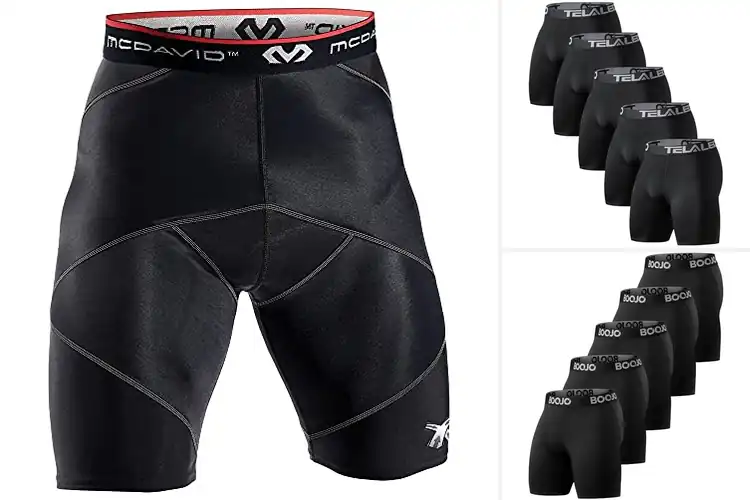 Detailed view of Best Muscle Support Compression Shorts