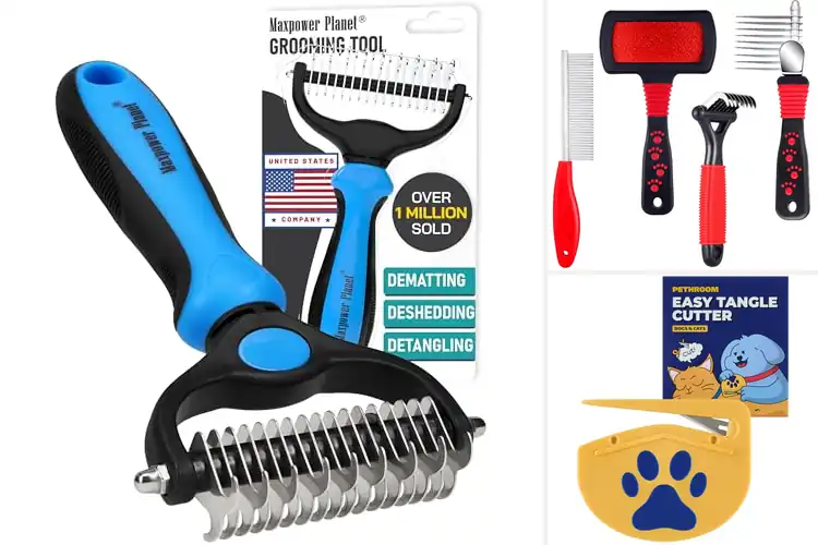 Detailed view of Best Pet Dematting Tools: Smooth, Tangle-Free Fur Made Easy