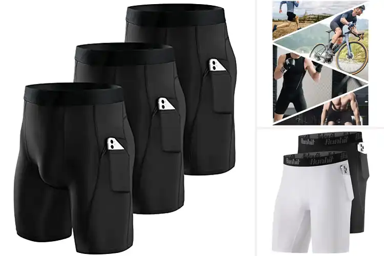 Detailed view of Best Pocketed Compression Shorts
