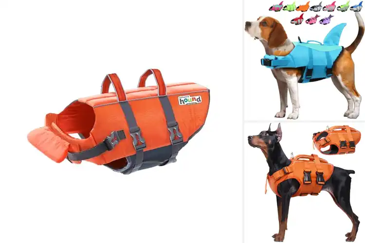 Detailed view of Best Rescue Handle Dog Life Jacket