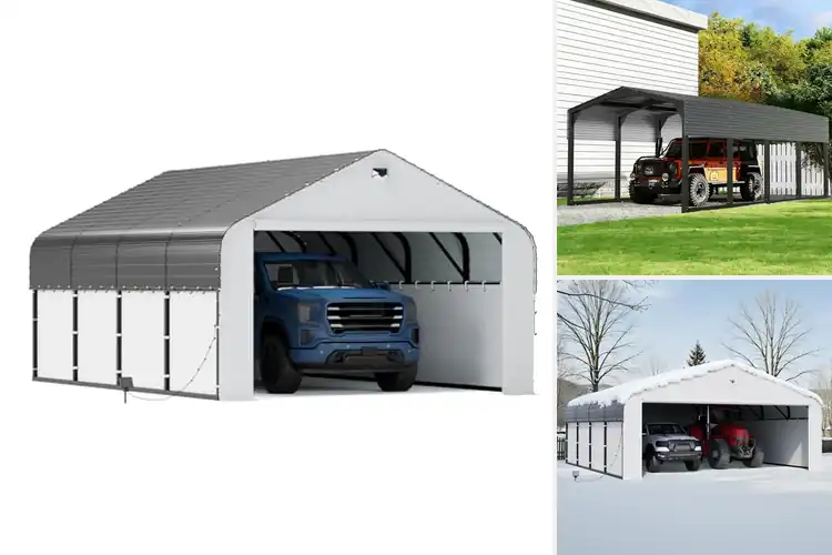 Detailed view of Best Snow Load Carport Protection