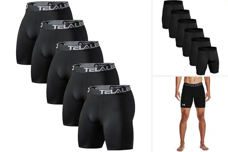 Detailed view of Best Sports Compression Shorts