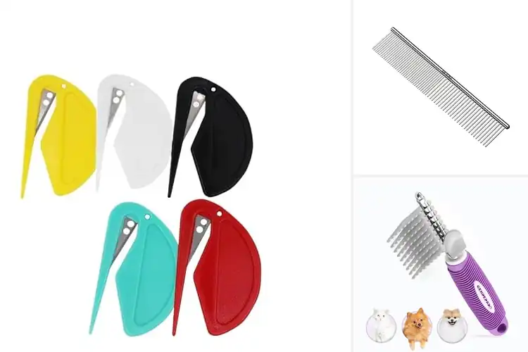 Detailed view of Best Stainless Steel Blades Pet Dematting Comb