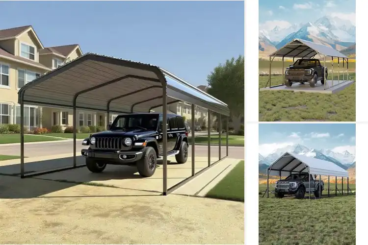 Detailed view of Best Steel Carports