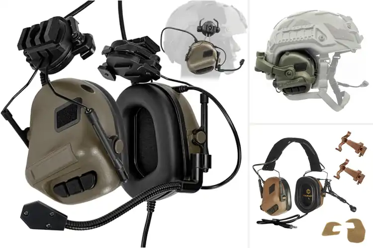 Detailed view of Best Tactical Helmet Earmuffs