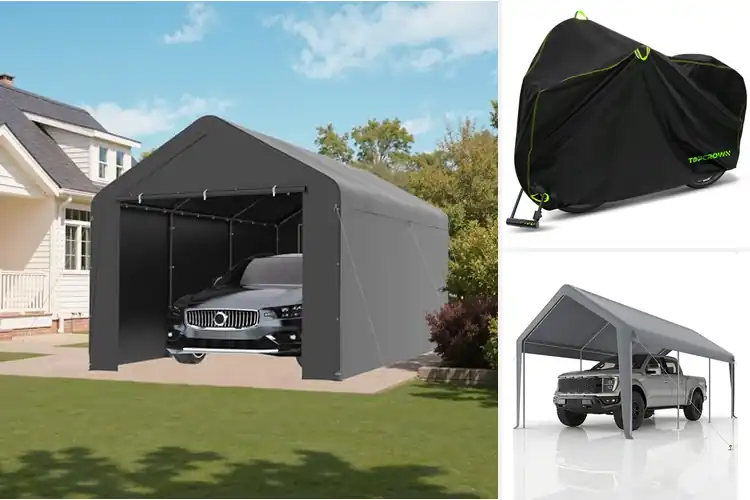 Detailed view of Best Wind Resistant Garage Covers