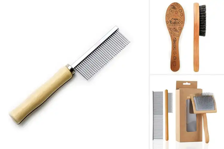 Detailed view of Best Wood Handle Pet Brushes
